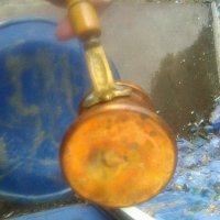 Старо българско медно калайдисано джезве, снимка 5 - Други ценни предмети - 40111519