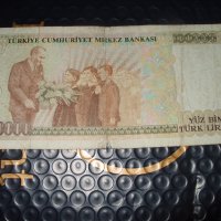 Турция 100 000 лири  	1996-1998 г, снимка 2 - Нумизматика и бонистика - 41561030