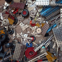 Соц играчка метален немски конструктор, няколко модела , снимка 2 - Други - 36225609
