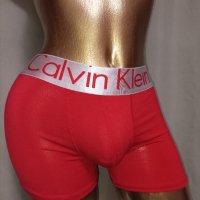  CALVIN KLEIN XL Червен боксер с лого, снимка 1 - Бельо - 38666733