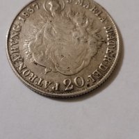 Сребърна монета 20 кройцер, снимка 1 - Нумизматика и бонистика - 40087386