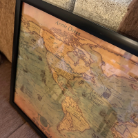 Постер, плакат, картина “Карта на света”( Word map vintage journal), снимка 2 - Декорация за дома - 44837374
