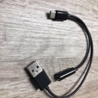 Преходник USB Type-C M-3.5 Audio F+USB M charging, снимка 1 - Друга електроника - 40388069