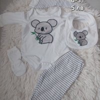 Бебешки дрешки 0-6, снимка 4 - Комплекти за бебе - 42495374