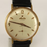 1960's ARETTA Ultra Thin Позлатен Швейцарски Ръчен Часовник, снимка 4 - Антикварни и старинни предмети - 40577043