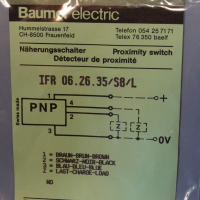 Индуктивен датчик Baumer Electric IFR 06.26.35/S8/L inductive sensor, снимка 2 - Резервни части за машини - 44602251