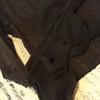 Дамска черна Блузка, снимка 3 - Блузи с дълъг ръкав и пуловери - 32111283