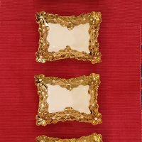 Четри позлатени чинии бароков стил за ядки. , снимка 1 - Чинии - 42457655