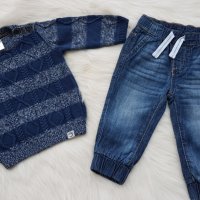 Детски пуловер H&M 6-9 месеца, снимка 1 - Бебешки блузки - 34677105
