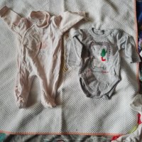 Лот бебешки дрехи момиче 0-3м, боди, ританки, гащеризон, чувалче, шапка, детски дрехи, снимка 8 - Комплекти за бебе - 34478354