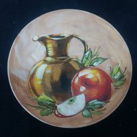 Рисувана чиния - №6, снимка 1 - Чинии - 40441352
