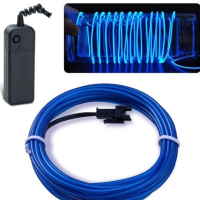 Lychee Neon Light El Wire с пакет батерии, 15 фута, снимка 1 - Друга електроника - 44821228
