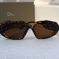 Dior 2023 дамски слънчеви 2 цвята черни кафяви, снимка 7 - Слънчеви и диоптрични очила - 40539077