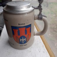 Стара немска халба за бира, снимка 2 - Антикварни и старинни предмети - 40241360