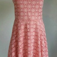 Розова кукленска рокля с тънки презрамки , снимка 1 - Рокли - 40225257