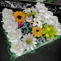 Сапунени цветя в дървена кутия с надписи по ваше желание , снимка 13 - Подаръци за жени - 35506219