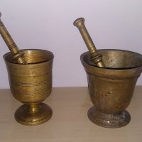 Месингово Хаванче 2 бр, снимка 1 - Антикварни и старинни предмети - 40174948