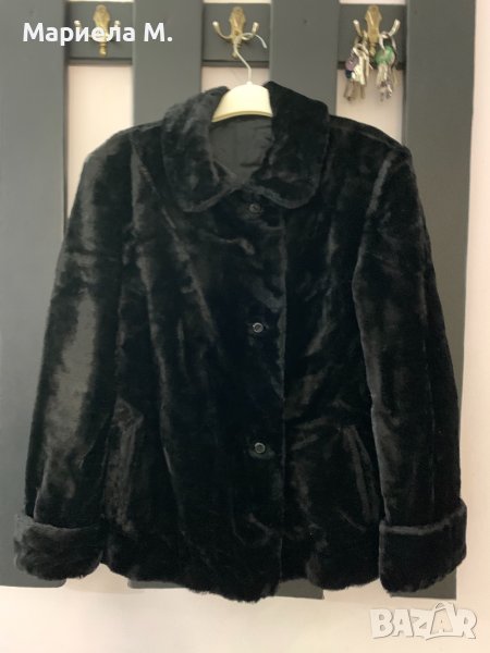 Леко Палто с изкуствен косъм, M/L, снимка 1