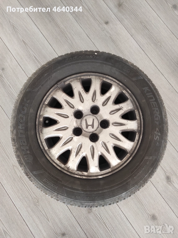джанти 4 бр. с гуми 2 бр, 15 цола, Honda, снимка 1