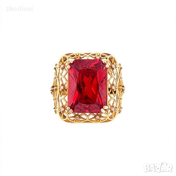 Златен дамски пръстен 5,83гр. размер:60 14кр. проба:585 модел:18261-1, снимка 1