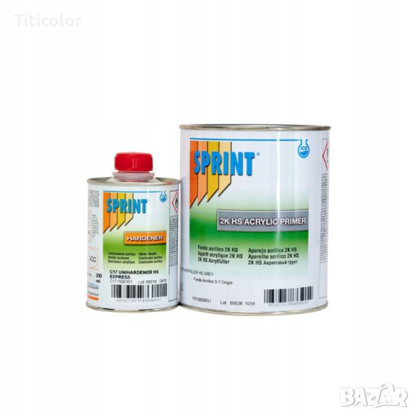 F57 GT акрилен грунд 5 към 1 св.сив 2.5л, снимка 1