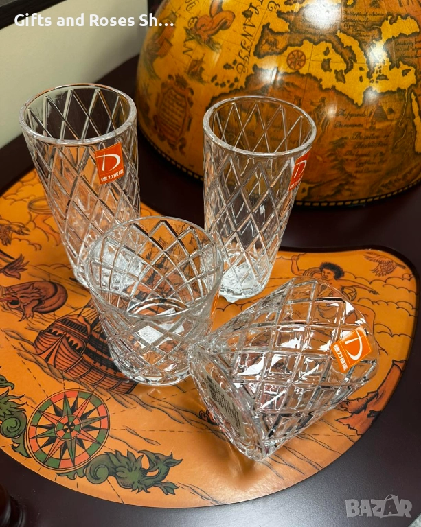 Стъклени чаши за уиски или вода/безалкохолно, снимка 1