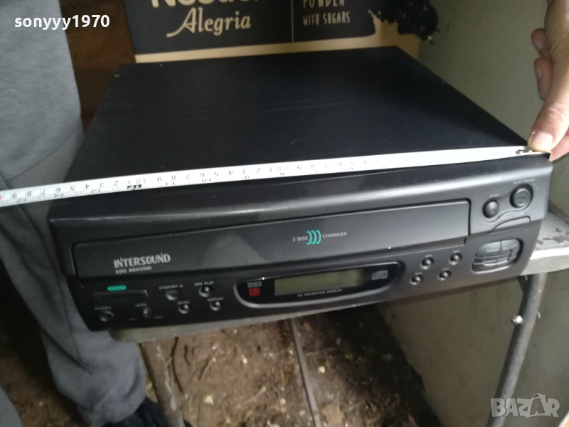 INTERSOUND CDC 8603RM 3 DISC ROTARY CD PLAYER-ВНОС SWISS 0911251842LCHERY2, снимка 1