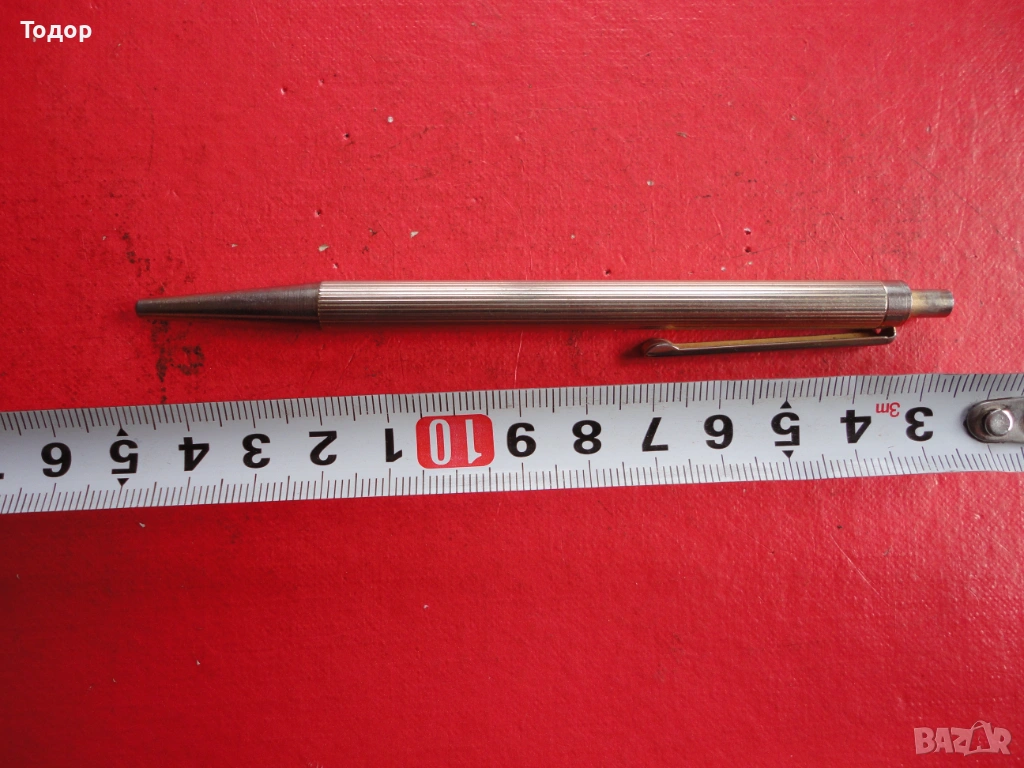 Немски позлатен химикал химикалка 3 , снимка 1