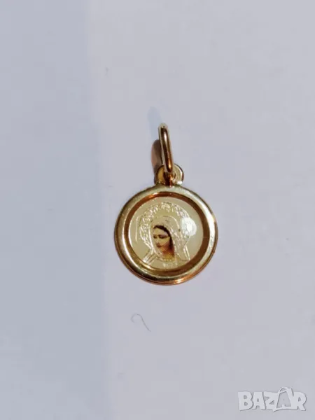 Нова златна висулка Богородица 51000, снимка 1