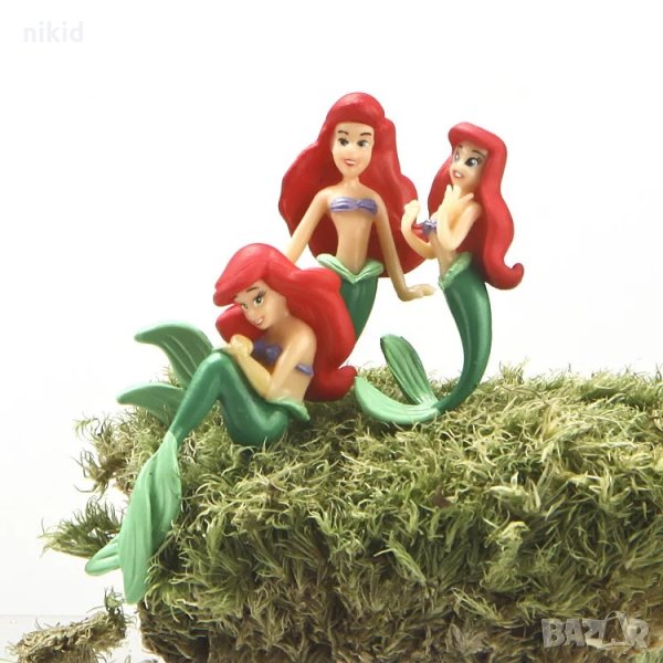 Малката Русалка Ариел мини пластмасова фигурка играчка украса за торта , снимка 1