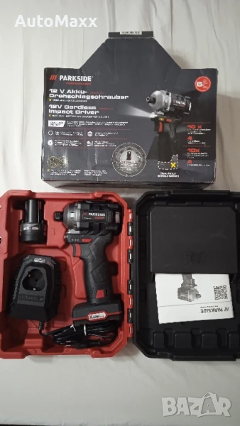 Акумулаторен ударен винтоверт/гайковерт Parkside Performance 12V, снимка 1