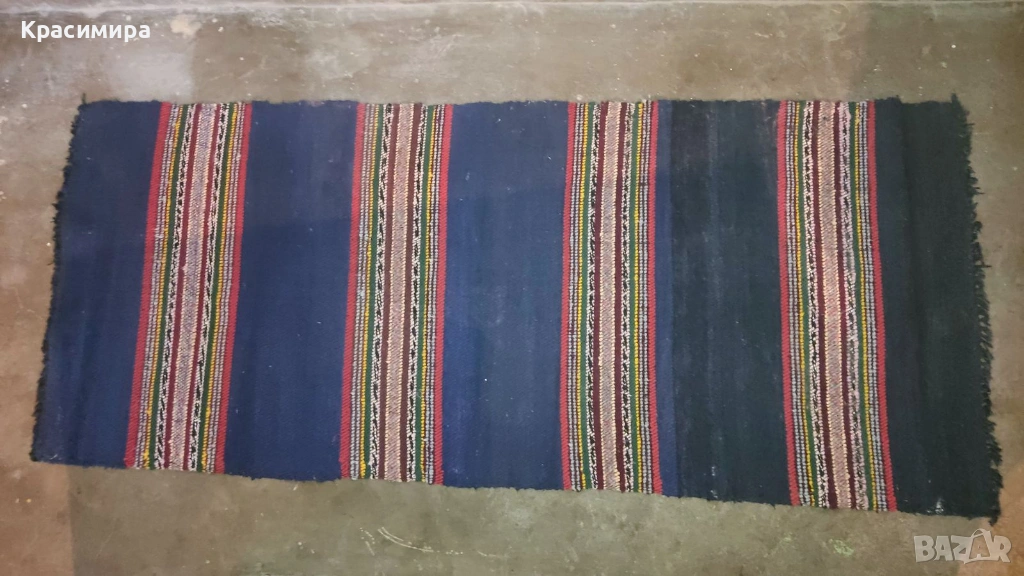 Автентични битови ръчно тъкани старинни български черги, снимка 1