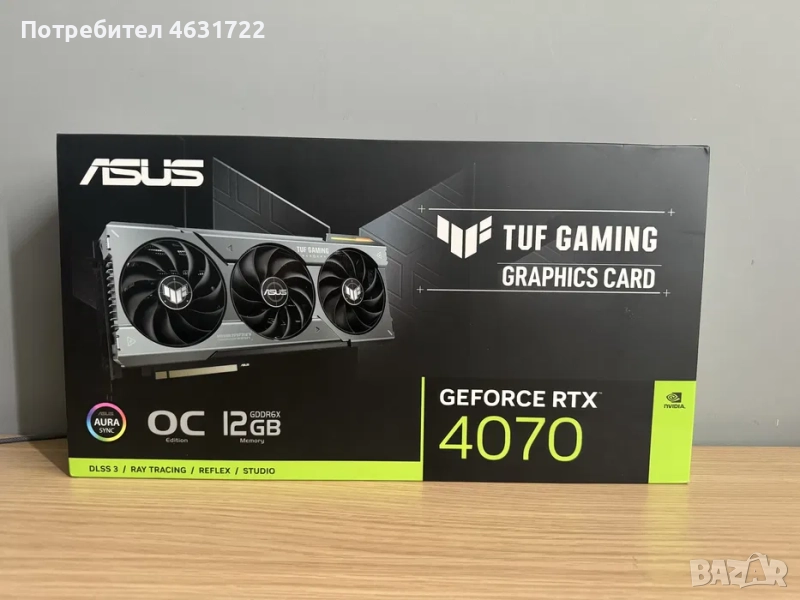 ASUS TUF RTX 4070 OC Edition 12 GB, снимка 1