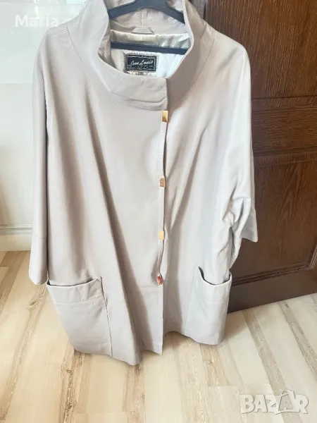 Ново кожено манто с 3/4 ръкави естествена кожа, снимка 1