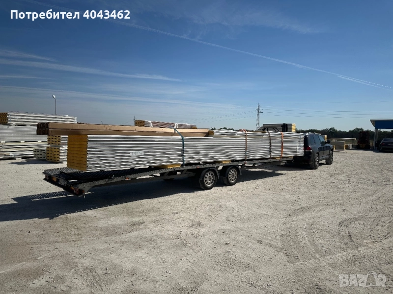 Транспортни услуги и пътна помощ платформа до 10 метра. Термопанели, дървен или строителен материал, снимка 1