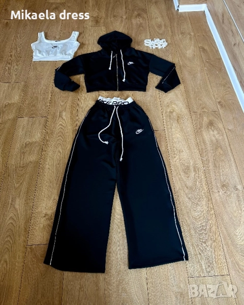 Суперефектен ежедневен сет Nike 3 части. Цвят - черен. С М Л размер, снимка 1