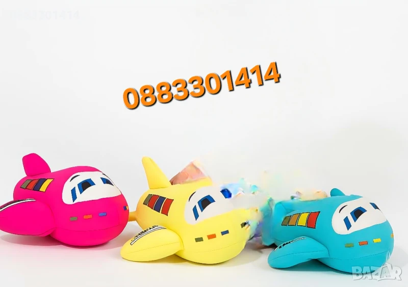Плюшен самолет 38см Различни цветове , снимка 1