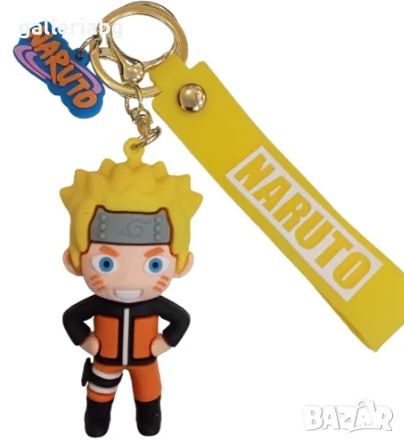 Anime Ключодържател: Гумена фигурка на Naruto, снимка 1