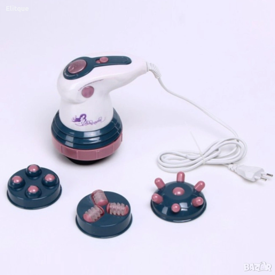 💆‍♀️ Инфрачервен антицелулитен масажор с 4 сменяеми глави 💆‍♂️, снимка 1