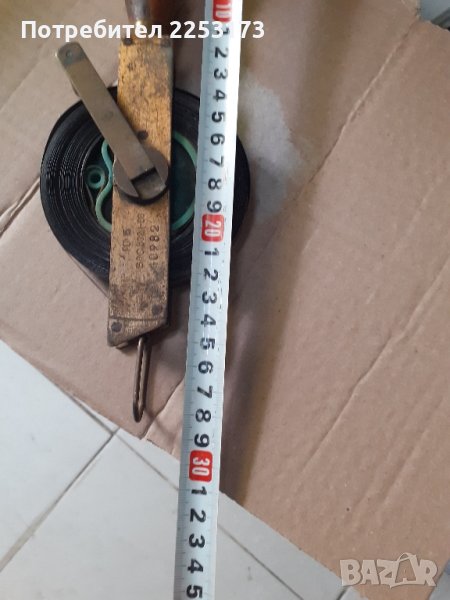 Стара бг. рулетка месинг, снимка 1