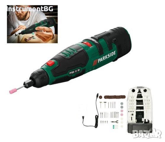Мултифункционална акумулаторна фина бормашина Parkside 12V PFBS 12 C5, снимка 1