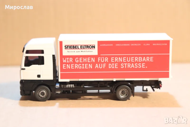 WIKING 1:87 H0 MAN TGA КОЛИЧКА МОДЕЛ КАМИОН ТИР, снимка 1