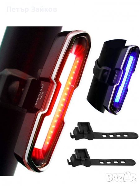 LED задна светлина за велосипед, акумулаторна, снимка 1