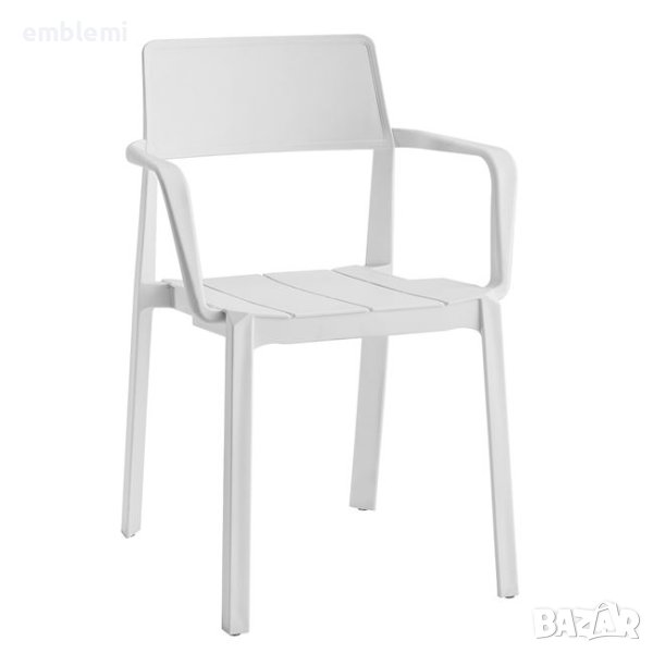 Стол трапезен градински Dianna Бял, снимка 1