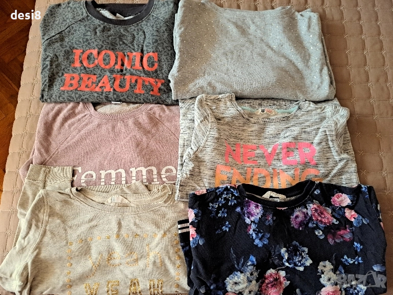 Блузи леко ватирани 6 бр.за момиче, снимка 1