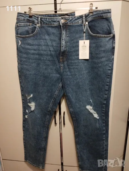 Нови дамски дънки голям размер., снимка 1