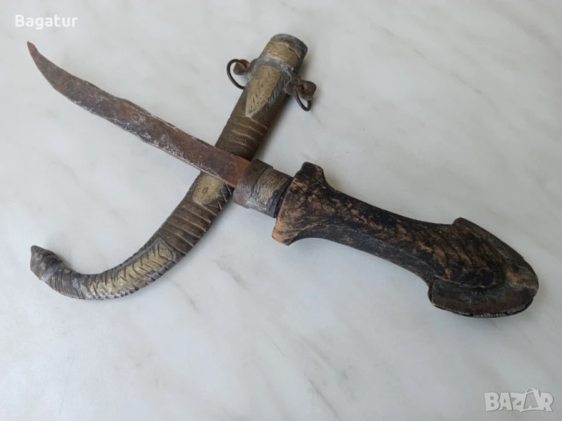 Османски кован нож,кумая,с кания, снимка 1
