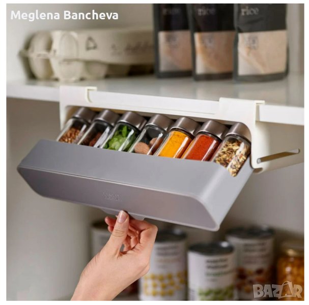 Органайзер за подправки за рафт / Органайзер / 7бр бурканчета, снимка 1