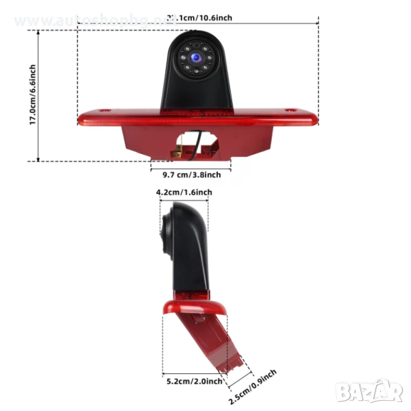 Citroen Jumpy 2007-2016 / Peugeot Expert 2007-2016 / Toyota Proace 2007-2016 задна камера, снимка 1