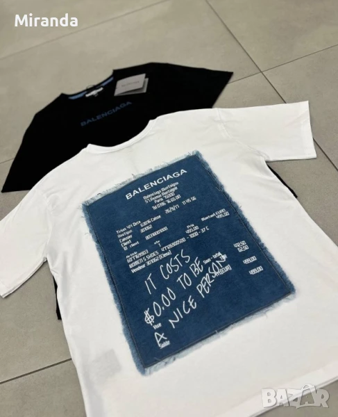Balenciaga Бяла тениска L, снимка 1